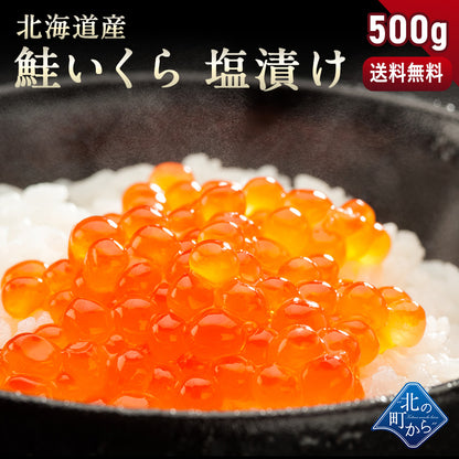 【鮭いくら 塩漬け 500g 北海道産】 鮭卵 鮭イクラ いくら 塩漬け 塩いくら しおいくら 魚介 海鮮 いくら丼 海鮮丼 手巻き寿司 お取り寄せ グルメ ギフト 贈り物